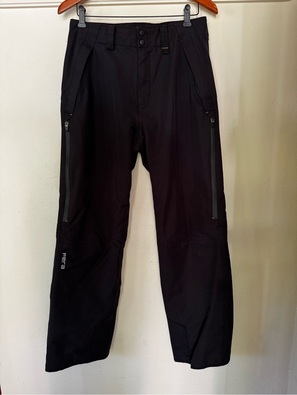 Fera Stretch Ski Snow Pants Men’s Size 32 Black Waterproof Winter